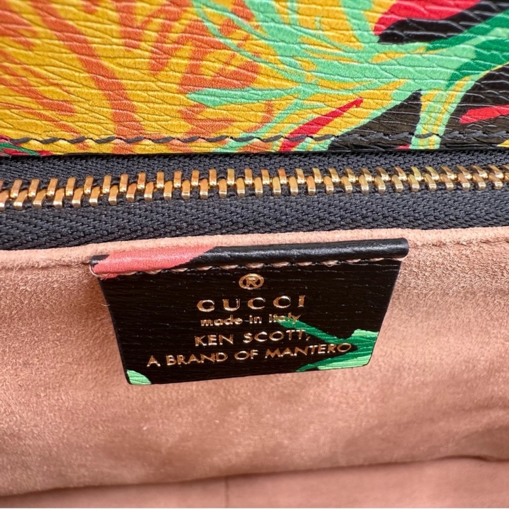 🚨SOLD🚨Gucci x Ken Scott Floral Print Horsebit 1955 Shoulder Bag - Picture 11 of 14